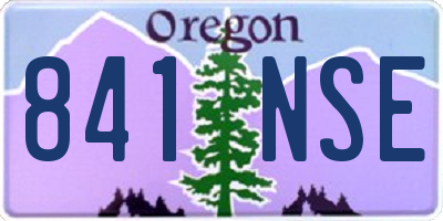 OR license plate 841NSE