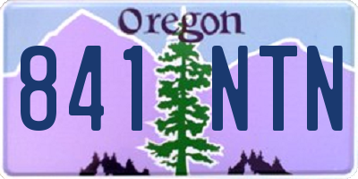 OR license plate 841NTN