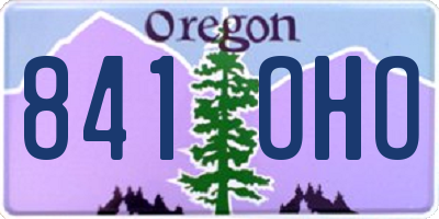 OR license plate 841OHO