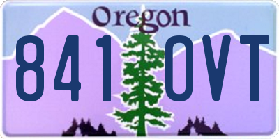 OR license plate 841OVT