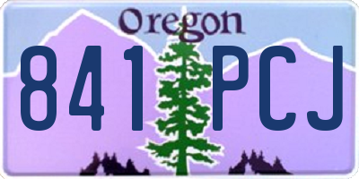 OR license plate 841PCJ