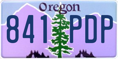 OR license plate 841PDP