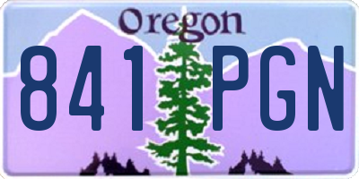OR license plate 841PGN