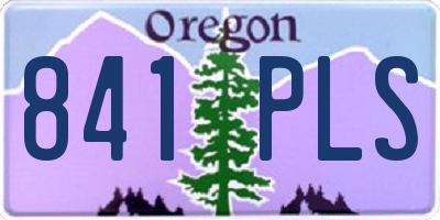 OR license plate 841PLS