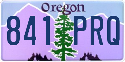 OR license plate 841PRQ