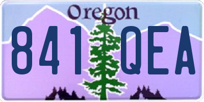 OR license plate 841QEA