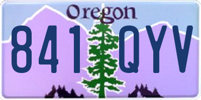 OR license plate 841QYV