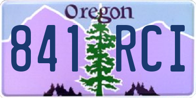 OR license plate 841RCI