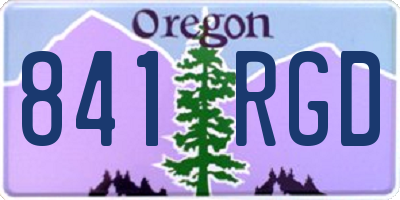 OR license plate 841RGD
