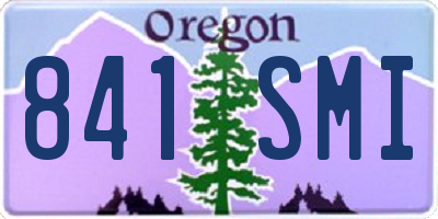 OR license plate 841SMI