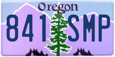 OR license plate 841SMP
