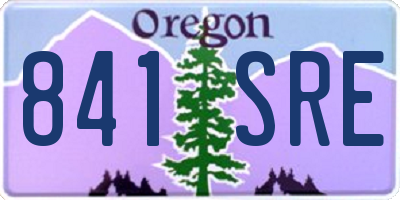 OR license plate 841SRE