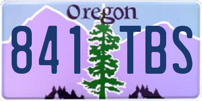 OR license plate 841TBS