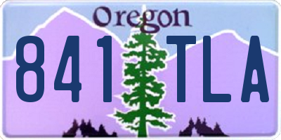 OR license plate 841TLA
