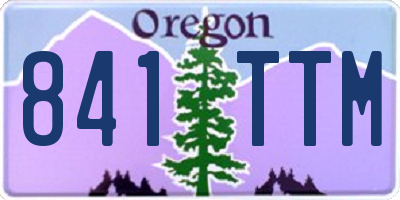 OR license plate 841TTM