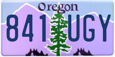 OR license plate 841UGY