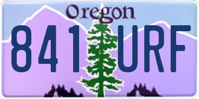 OR license plate 841URF