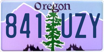 OR license plate 841UZY