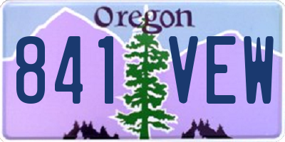 OR license plate 841VEW