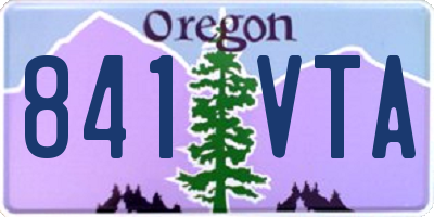 OR license plate 841VTA