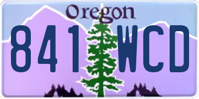 OR license plate 841WCD