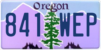 OR license plate 841WEP