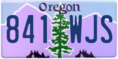 OR license plate 841WJS