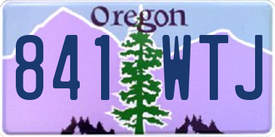OR license plate 841WTJ