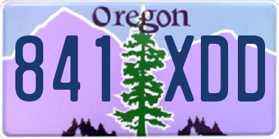OR license plate 841XDD