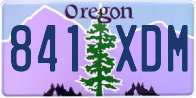 OR license plate 841XDM
