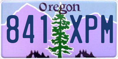 OR license plate 841XPM