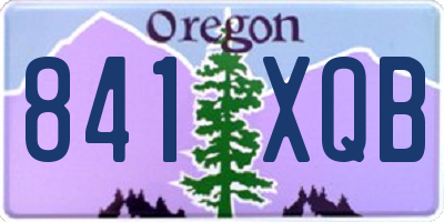 OR license plate 841XQB