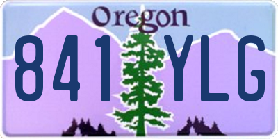 OR license plate 841YLG