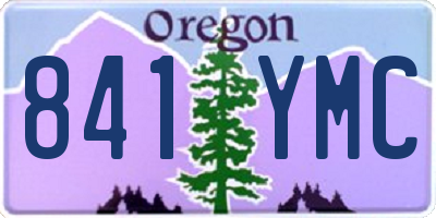 OR license plate 841YMC