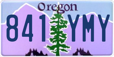 OR license plate 841YMY