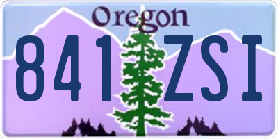 OR license plate 841ZSI