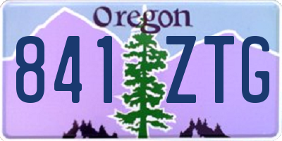 OR license plate 841ZTG
