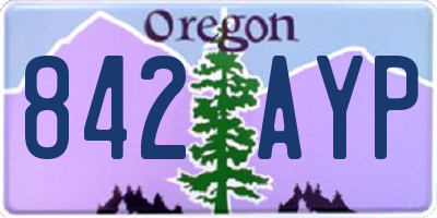 OR license plate 842AYP