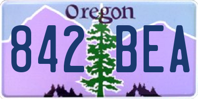 OR license plate 842BEA