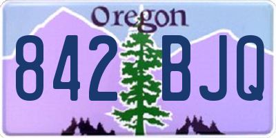 OR license plate 842BJQ
