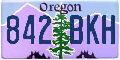 OR license plate 842BKH