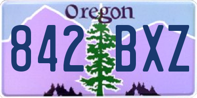 OR license plate 842BXZ
