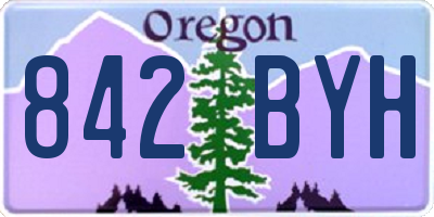 OR license plate 842BYH