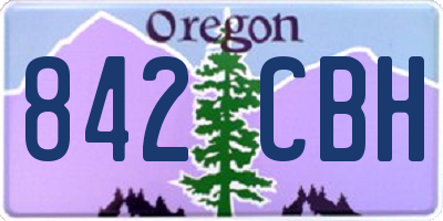 OR license plate 842CBH