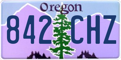 OR license plate 842CHZ