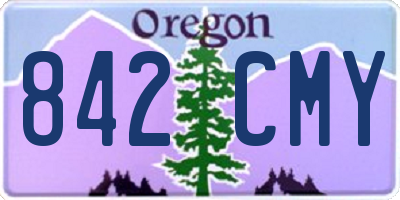 OR license plate 842CMY