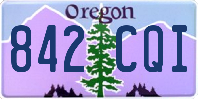 OR license plate 842CQI