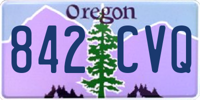 OR license plate 842CVQ