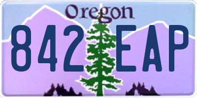 OR license plate 842EAP