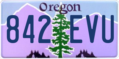 OR license plate 842EVU